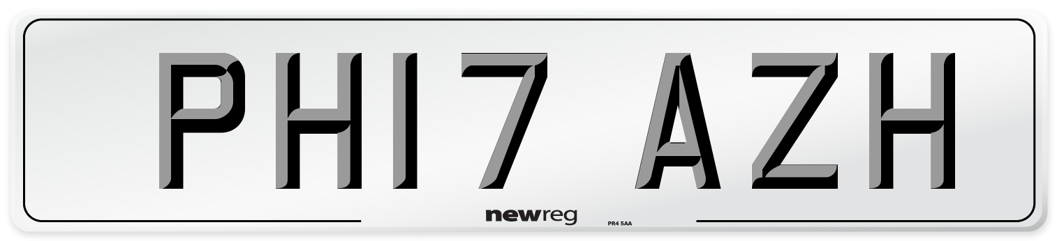 PH17 AZH Number Plate from New Reg